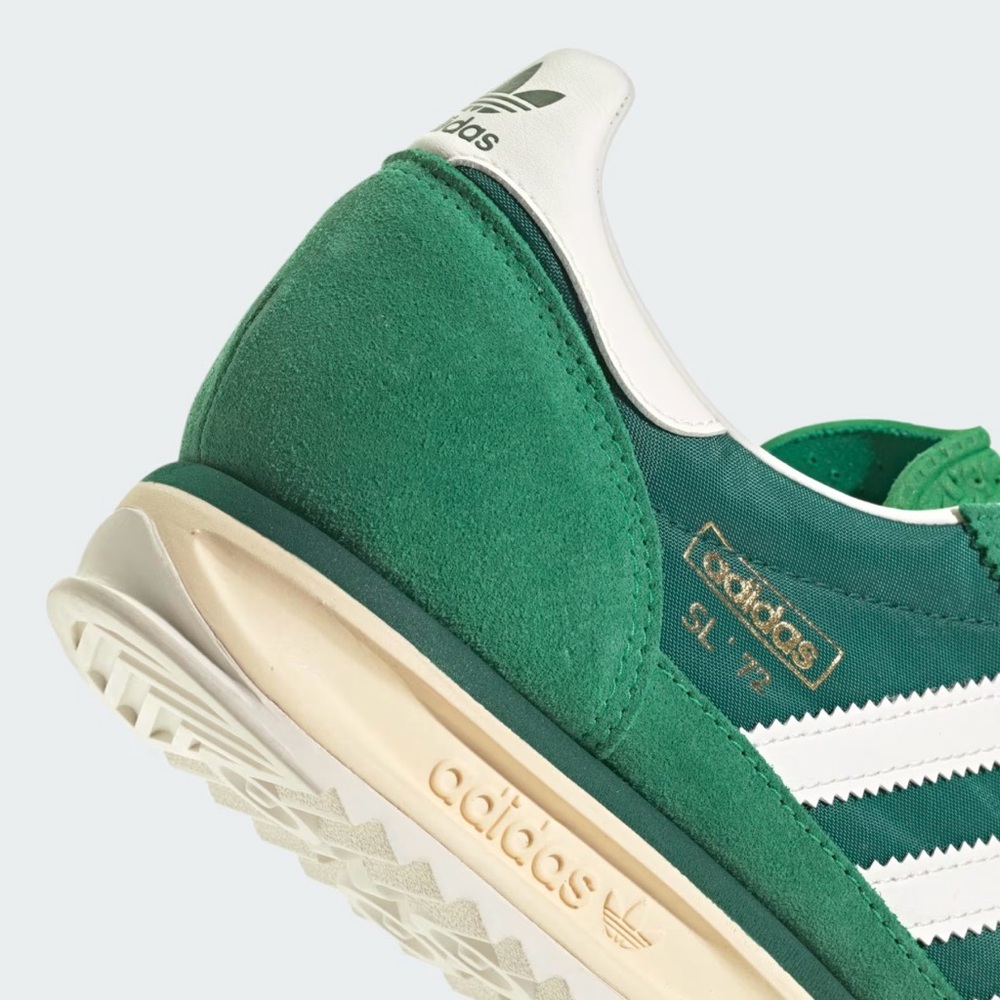 Adidas Men's Emerald and White Sneakers - Picture 3 of 4
